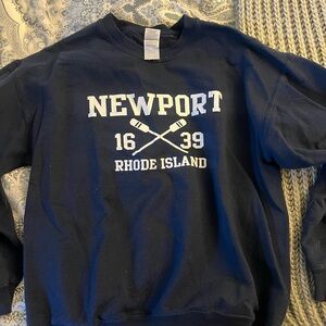 Newport Rhode Island Navy Blue Crewneck Large